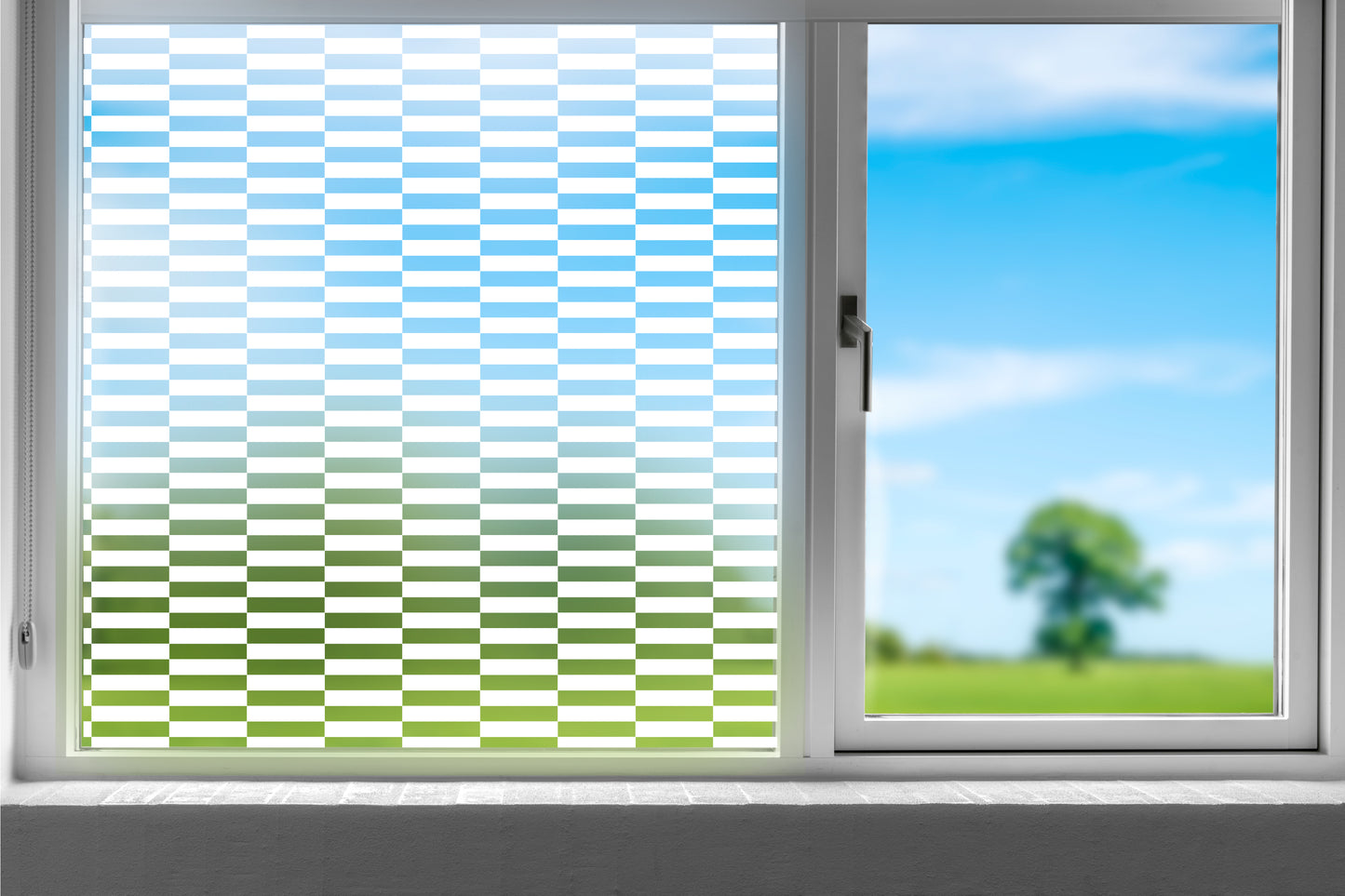 Rectangle Brick Window Privacy Film