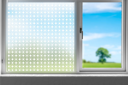 Circle Outline Spots Privacy Frosted Window Film