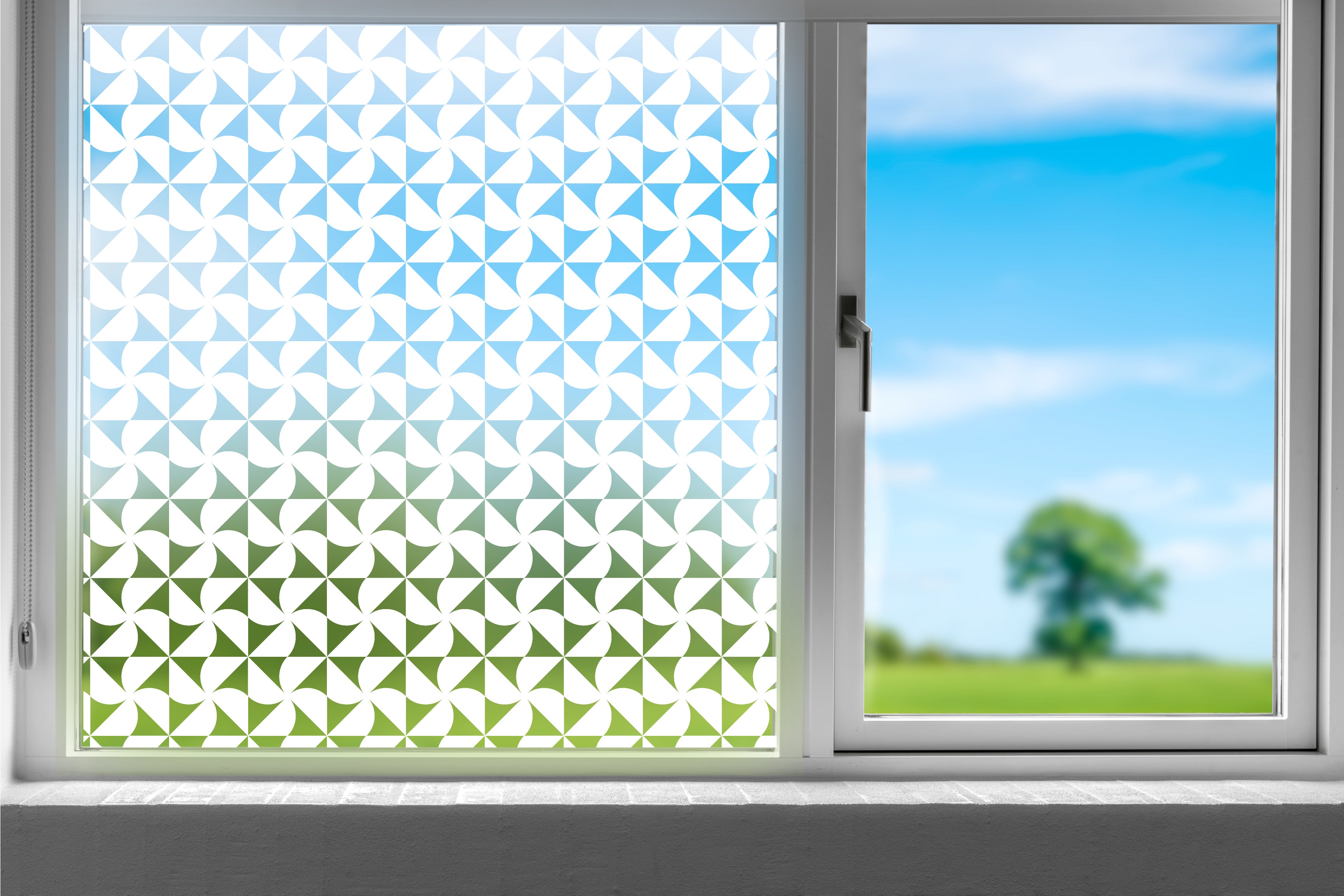 Pinwheel Privacy Frosted Window Film – QuoteMyWall