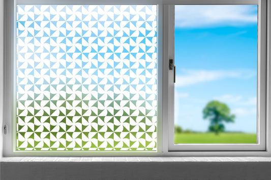 Pinwheel Privacy Frosted Window Film