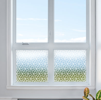 Geometric Triangles Decorative Frosted Privacy Film