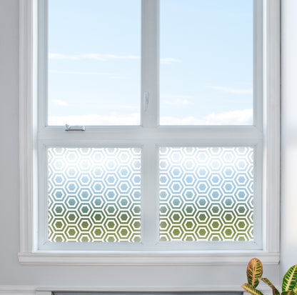 Chunky Honeycomb Decorative Frosted Window Privacy Film