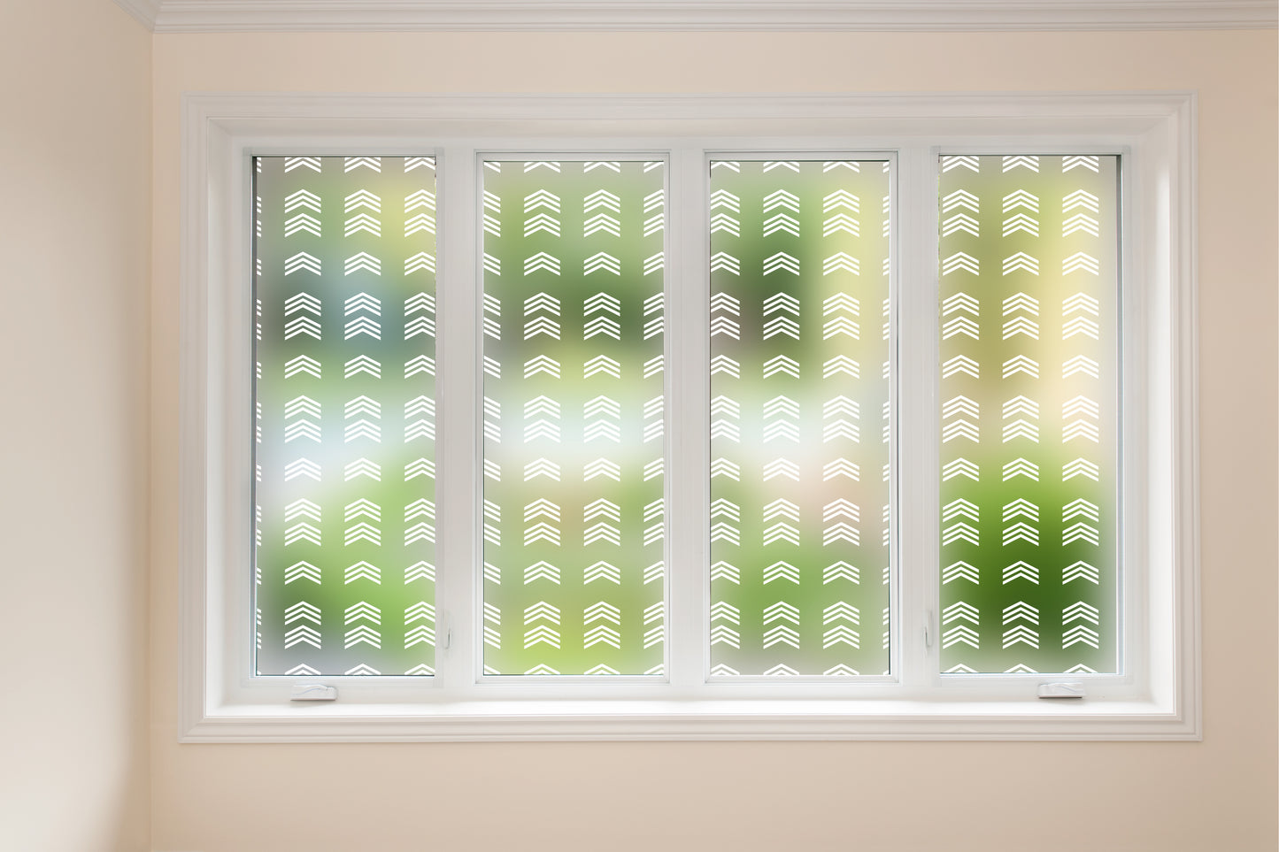 Arrows Chevrons Frosted Window Privacy Film