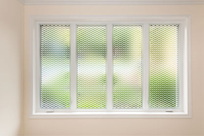 Wiggle Lines Privacy Frosted Window Film
