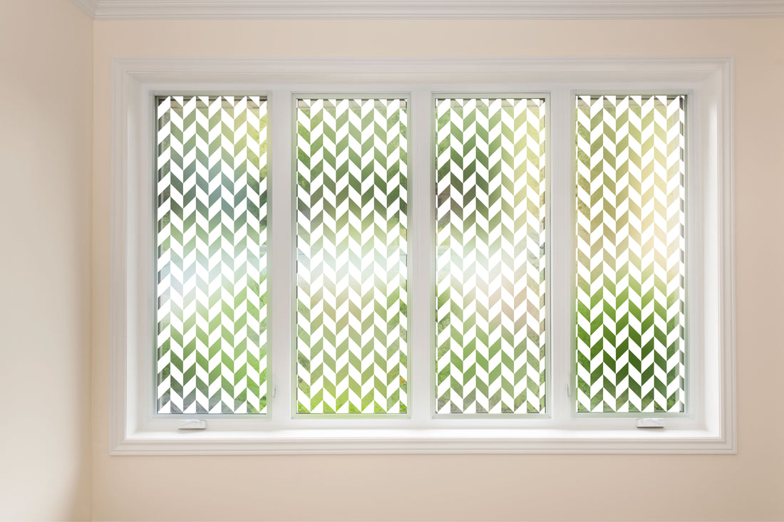 Chevron Pattern Privacy Frosted Window Film – QuoteMyWall