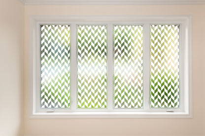 Chevron Pattern Privacy Frosted Window Film