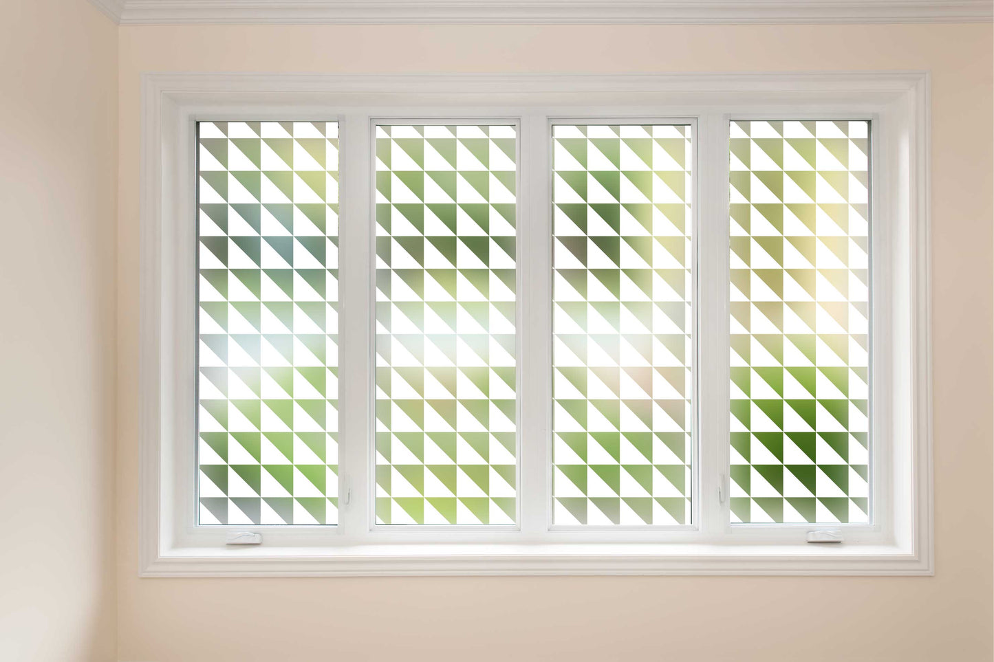 Triangle Geometric Decorative Frosted Window Cling Film