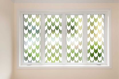 Geometric Chevron Arrows Privacy Frosted Window Film