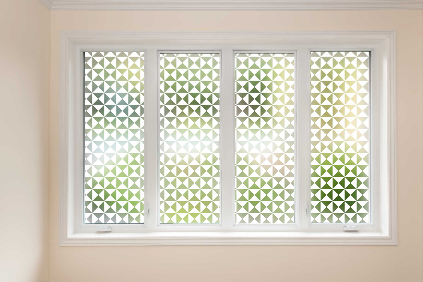 Triangle Chequerboard Geometric Frosted Window Privacy Film