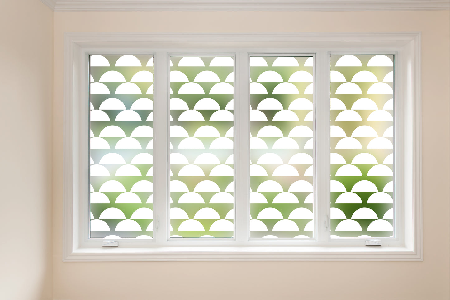 Semi Circle Arches Frosted Glass Film