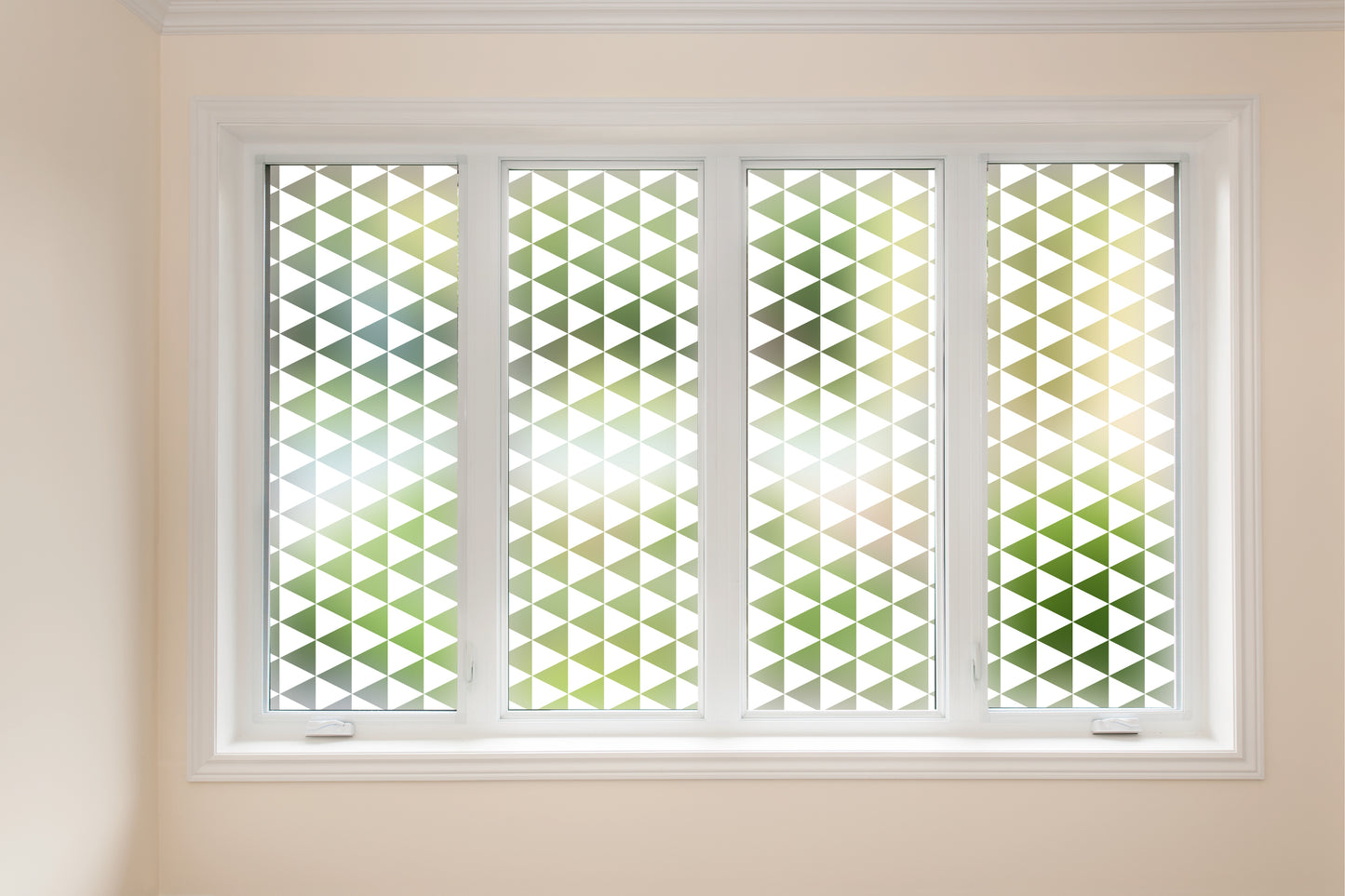 Horizontal Triangle Decorative Frosted Window Privacy Film