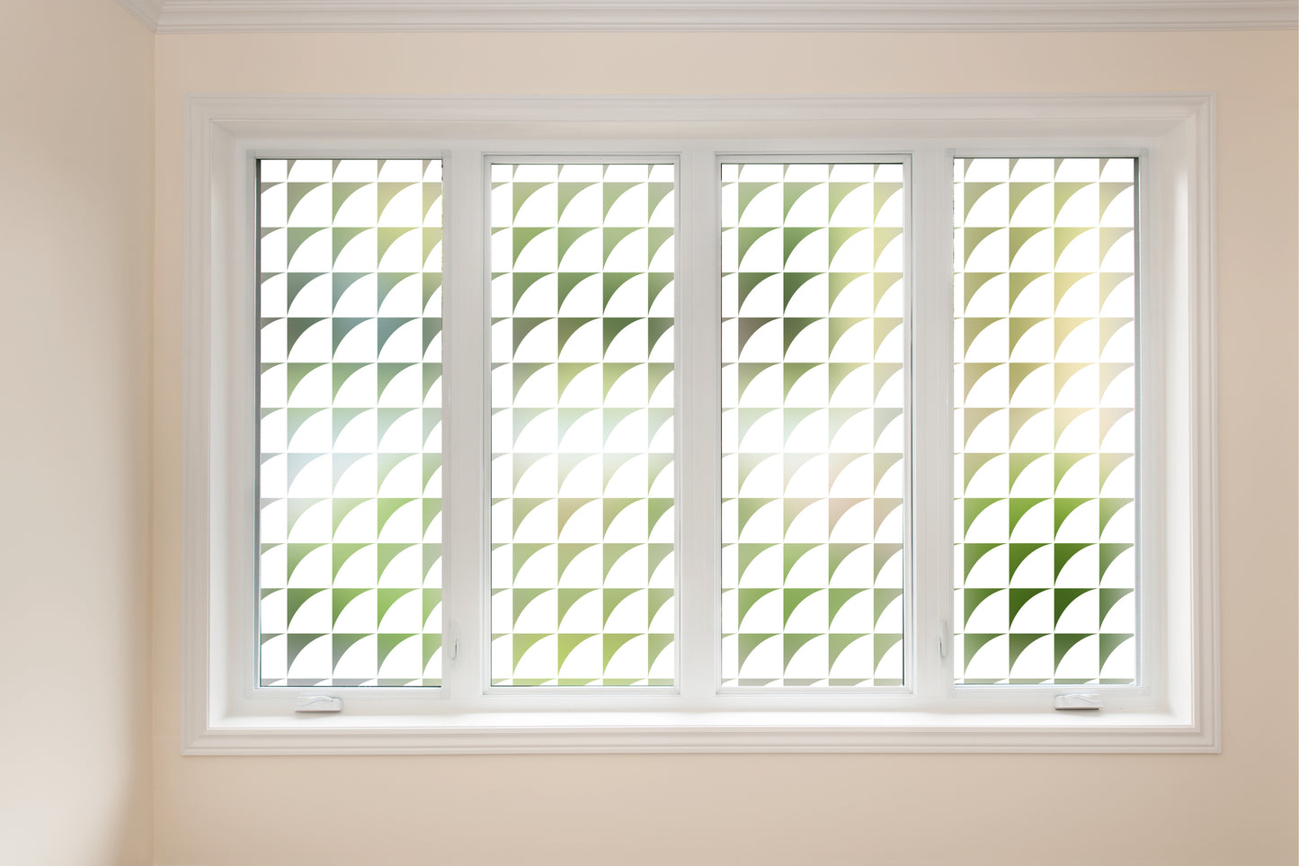 Quadrant Circles Frosted Window Privacy Film