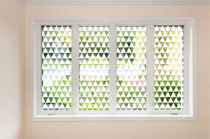 Triangle Clear Window Cling Privacy Film
