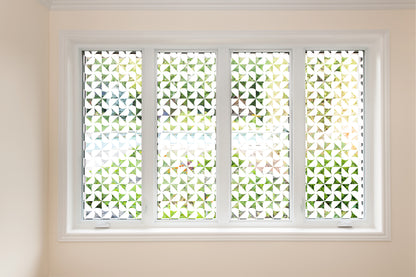 Pinwheel Clear Window Privacy Glass Film