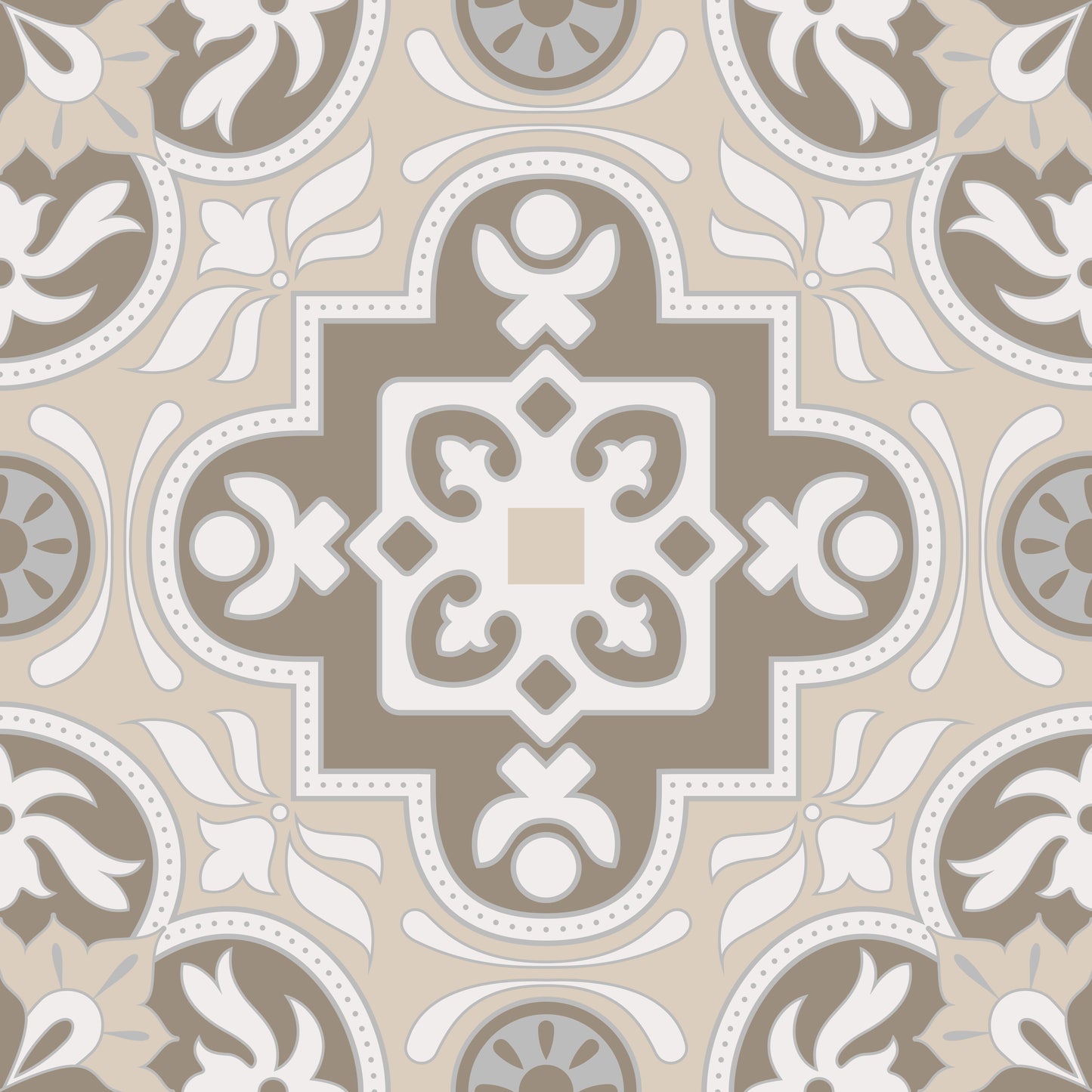 Neutral Browns Floor & Wall Tile Stickers