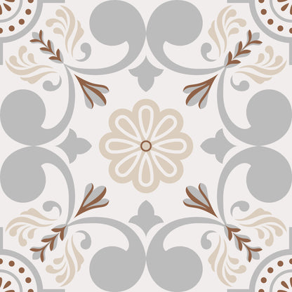 Elegant Plume Art Deco Peel & Stick Tile Stickers