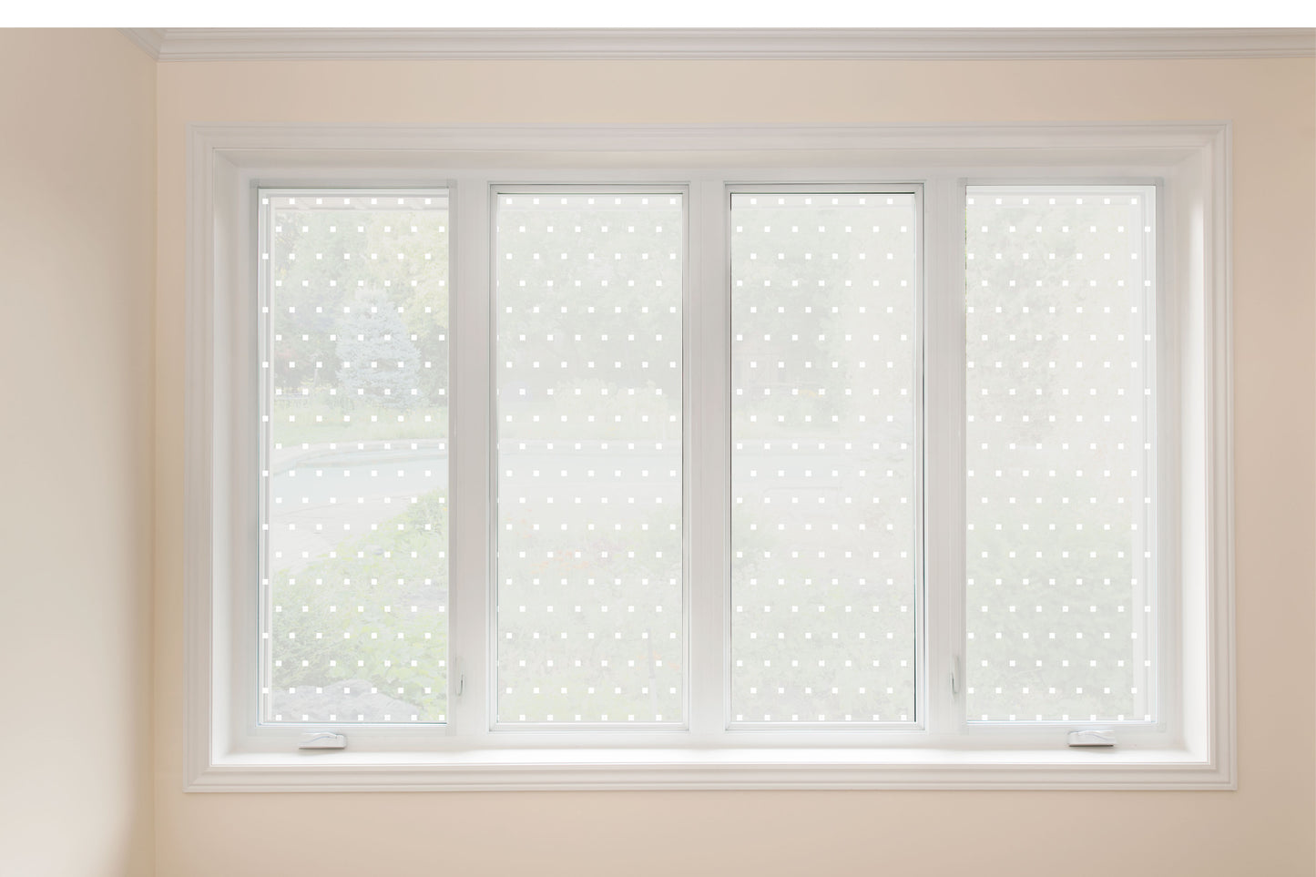 Micro Square Pattern Frosted Window Privacy Film