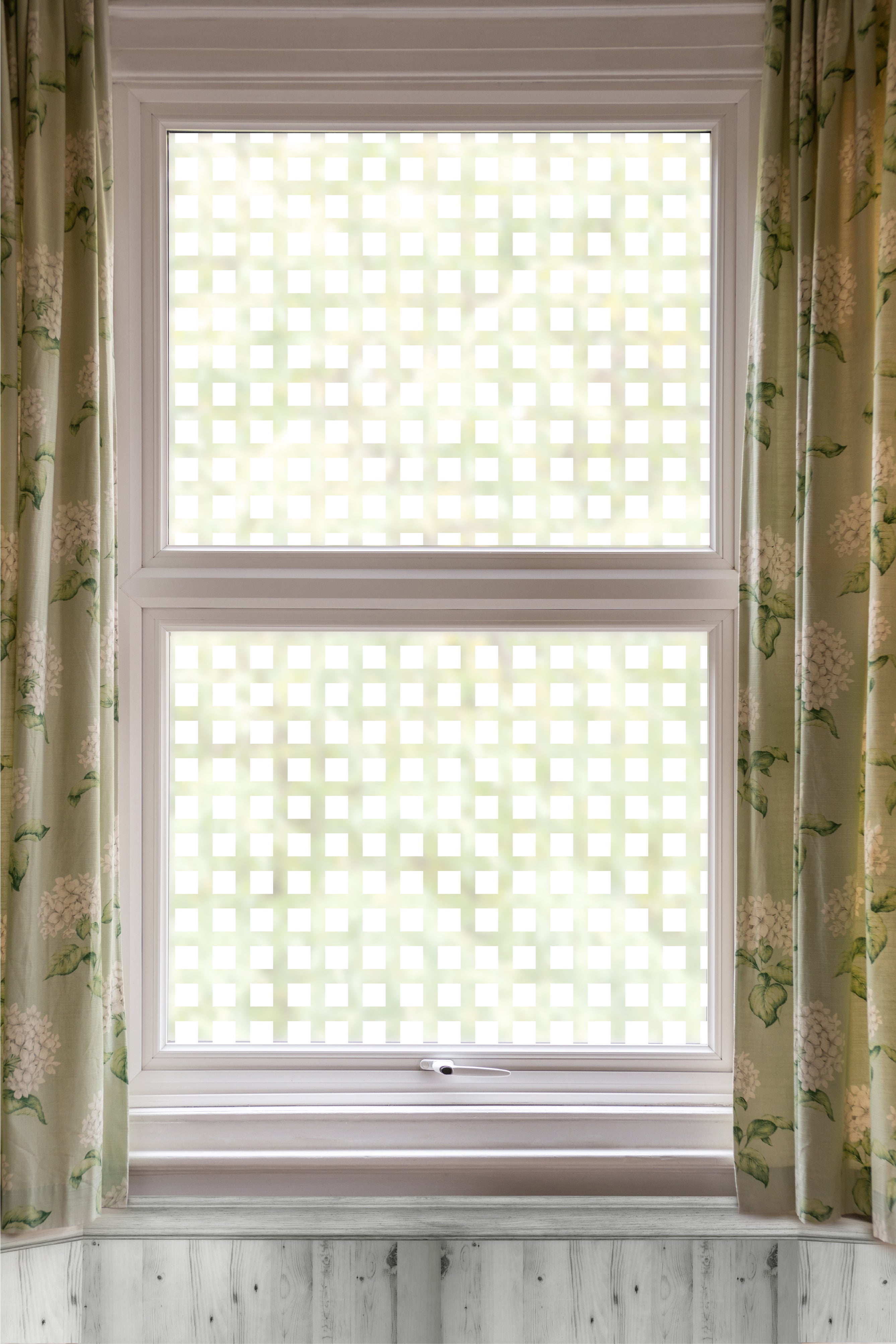 Square Pattern Frosted Window Privacy Film
