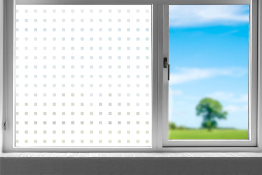 Midi Square Shapes Frosted Window Privacy Film