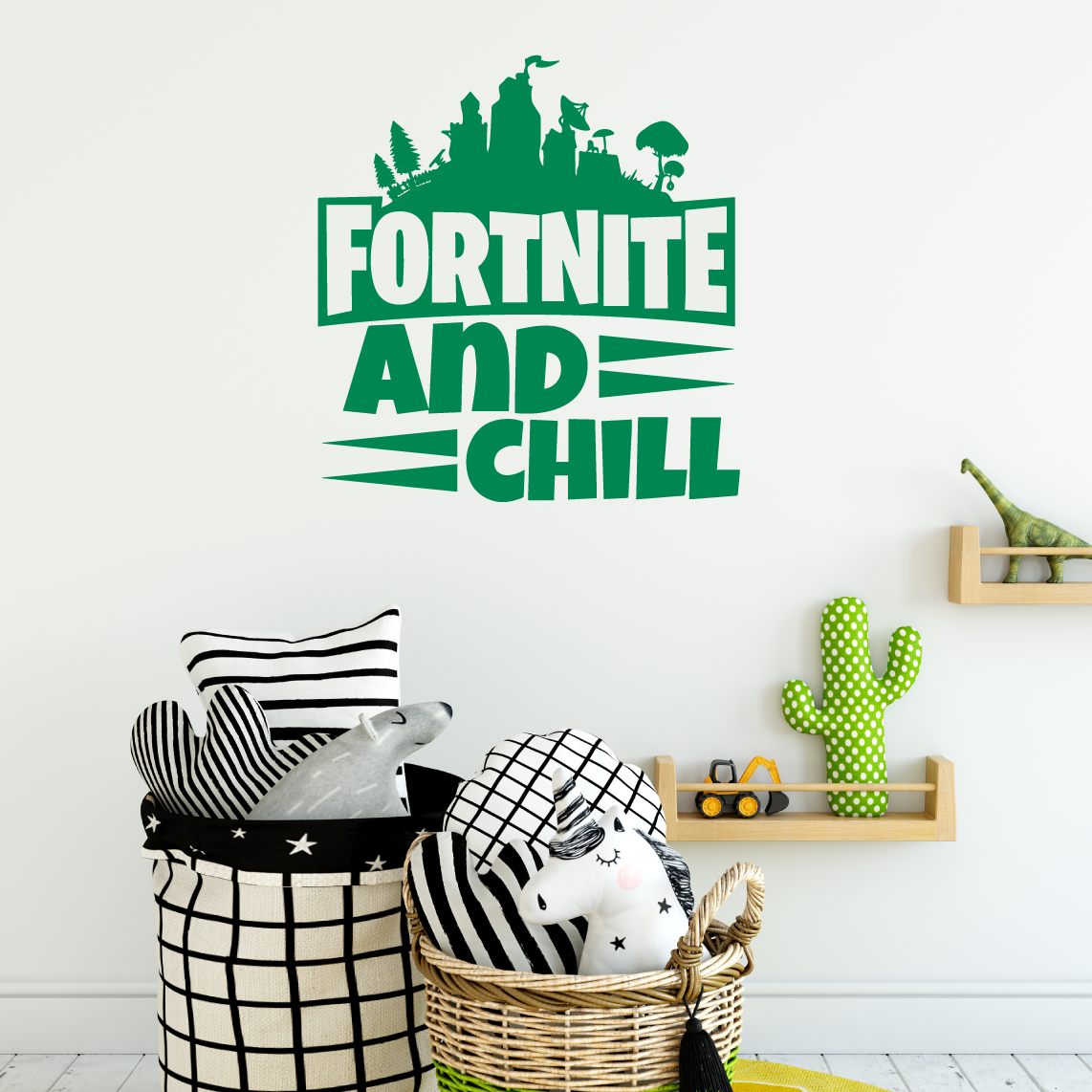 Fortnite And Chill Wall Art Sticker