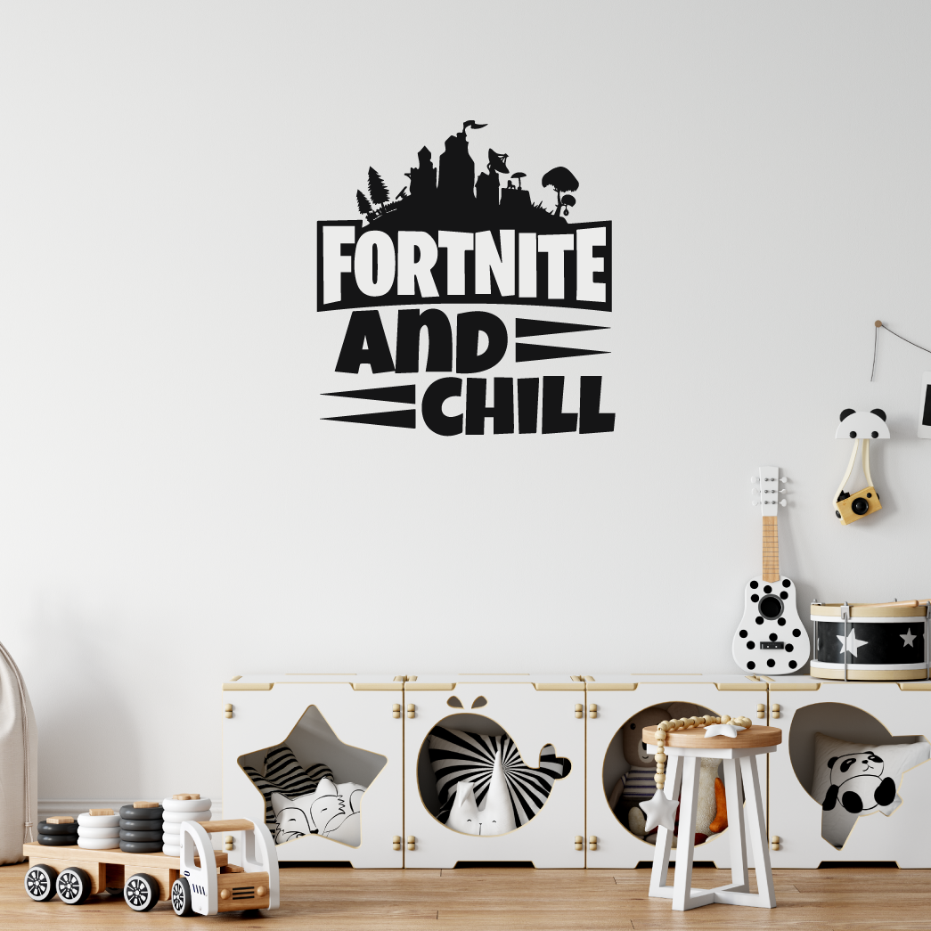 Fortnite And Chill Wall Art Sticker