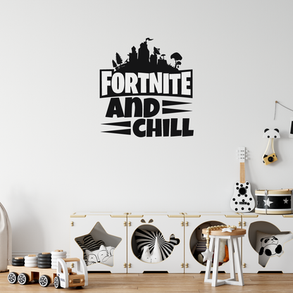 Fortnite And Chill Wall Art Sticker