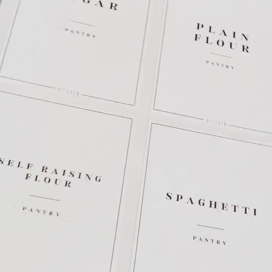 Pantry Labels Stickers For Kitchen Organisation Jars Storage For Tea Coffee Sugar Pasta Rice Spaghetti Flour Waterproof Stickers Home