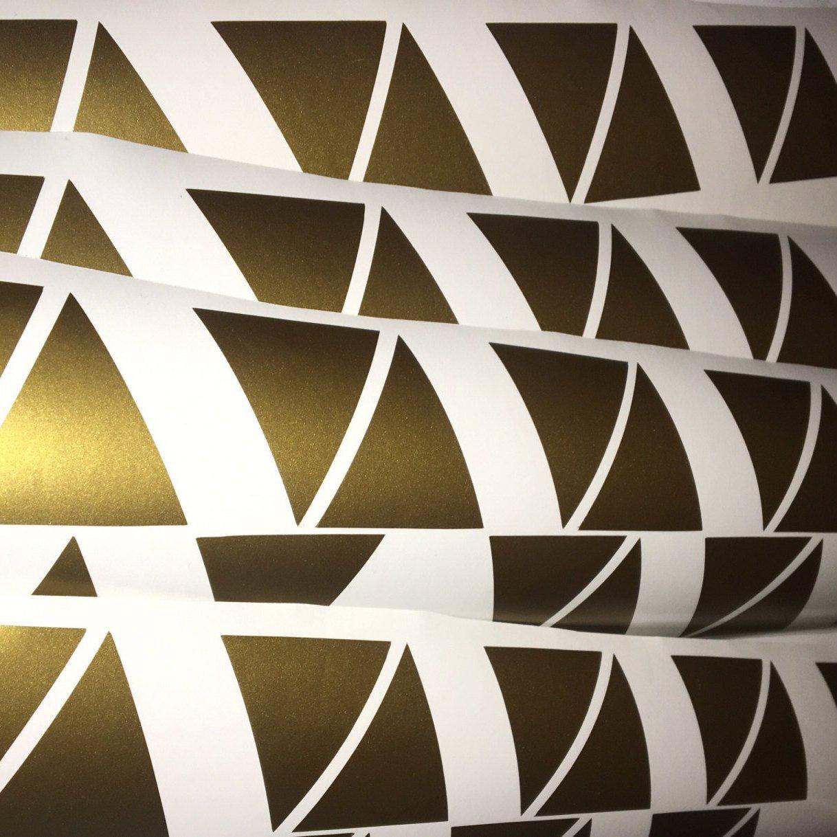 100 Triangle Wall Stickers