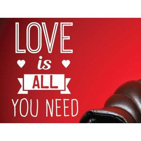 Love Is All You Need Wall Art Sticker Decal Quote - Vinyl Wall Sticker Design For Home Decor UK. Mural, Wallpaper, Gift Christmas Gift