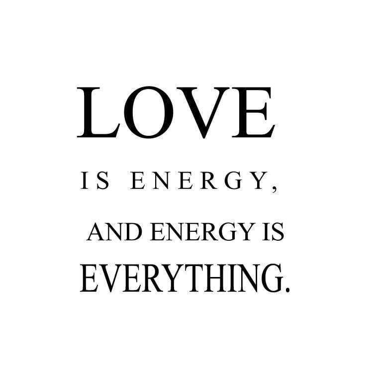 Love Is Energy Wall Art Sticker Quote - Vinyl Love Wall Decal Quote For Home Decor, Office, Gift, Wallpaper, Decor, Bedroom Christmas Gift