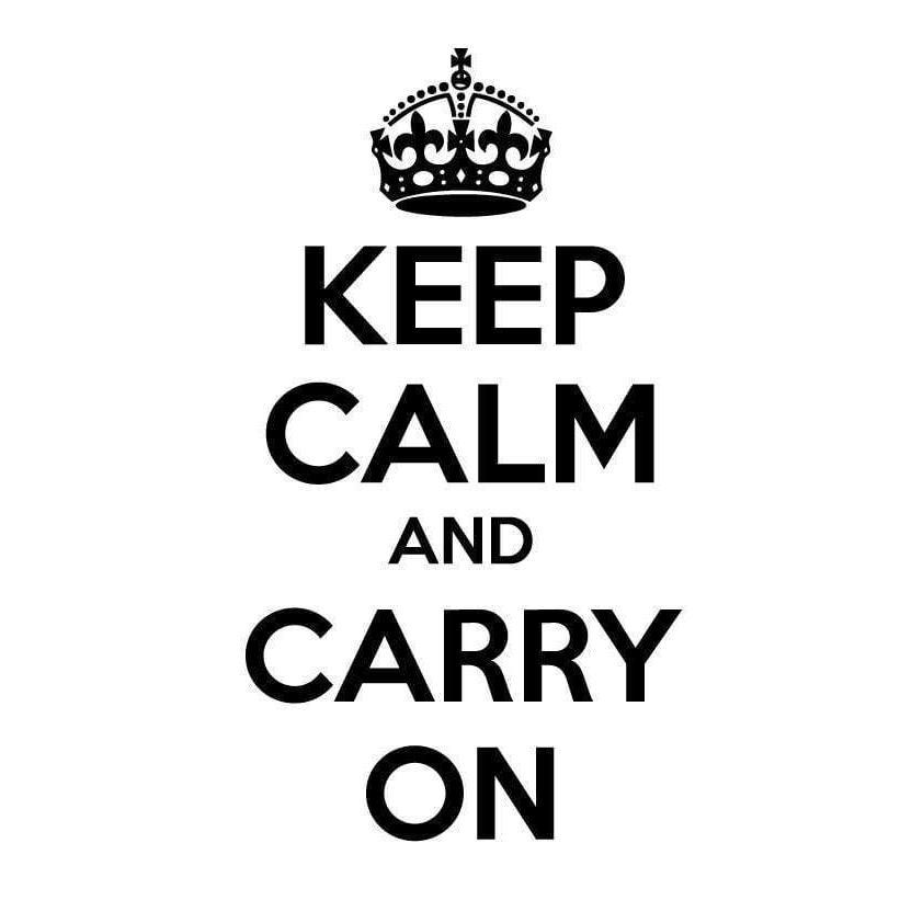 Keep Calm And Carry On Wall Sticker Decal Quote - Home Decor & Office Christmas Gift