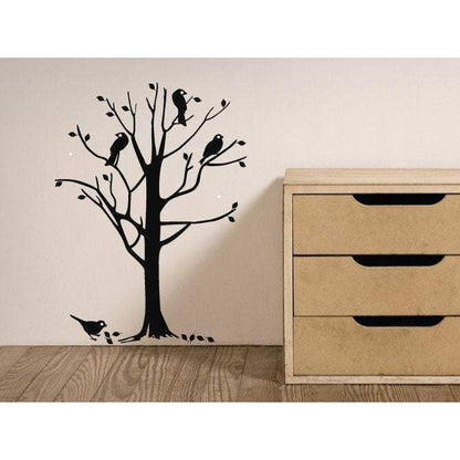 Birds In A Tree Large Nursery Wall Decal/Wall Art Sticker, Home Decor, Childrens Christmas Gift