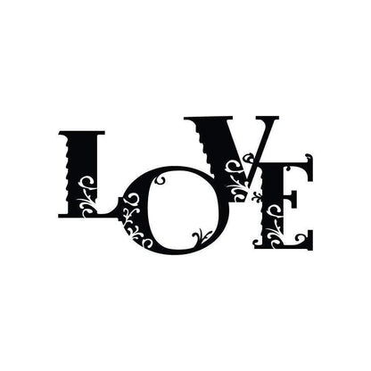 Love Wall Sticker Vinyl Decal Floral/Flower Design For Home Decor UK. *FREE P&P!* Christmas Gift