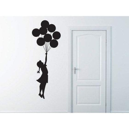 Banksy Vinyl Wall Decal/Sticker Flying Balloon Girl Christmas Gift