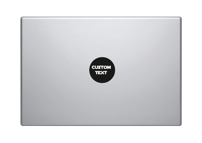 2x Macbook Decals Custom Personalised Text | Removable Vinyl Laptop/iPad Sticker | 80+ Fonts To Choose From Christmas Gift