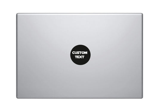 2x Macbook Decals Custom Personalised Text | Removable Vinyl Laptop/iPad Sticker | 80+ Fonts To Choose From Christmas Gift