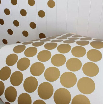 Gold Wall Decals, Gold Wall Stickers, Polka Dot Decals, Polka Dot Stickers, Gold Polka Dots, Home Decor, Wall Art, Golden Wall Decals, Art