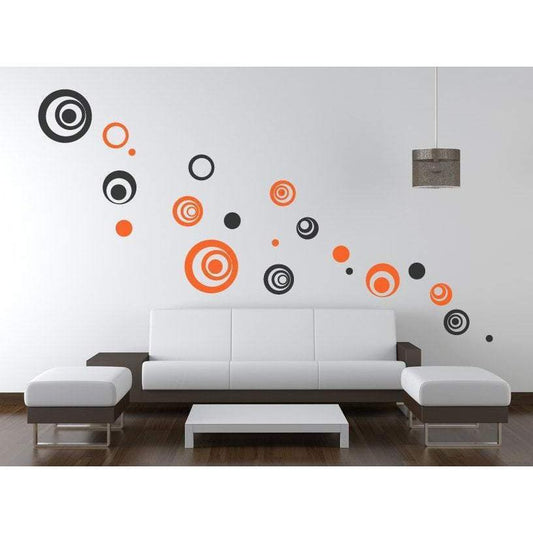 Circle/Polka dot Wall Decals/Wall Art Stickers - Vinyl Abstract Circle Pack, Bedroom, Office,  Home Wall Decor, Pack Of 10 Christmas Gift