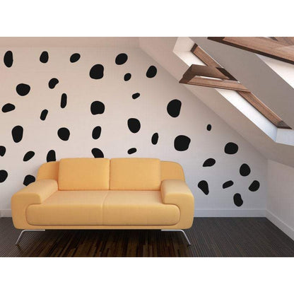 Large Animal Spot Polka Dot Wall Stickers 36 Pack
