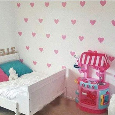 100 Hearts Wall Stickers