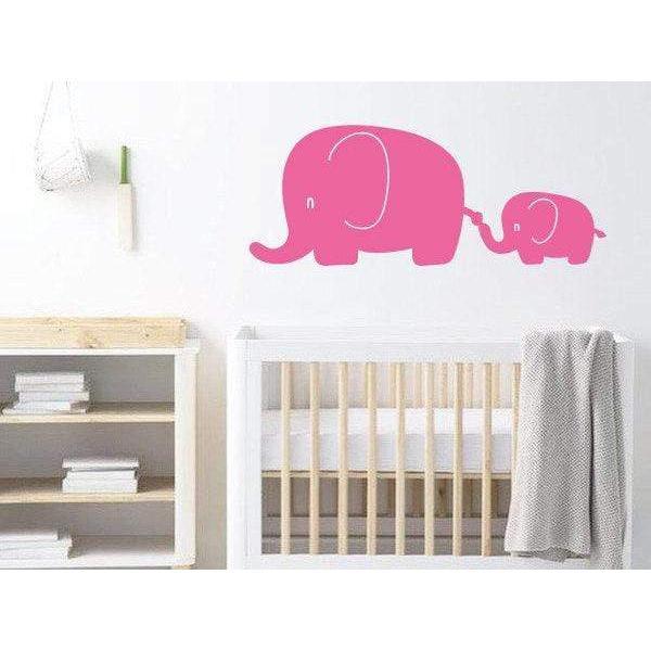 Elephant Nursery Wall Decal, Wall Art Sticker/Decor For Childrens Bedroom - Animal Wallpaper Christmas Gift