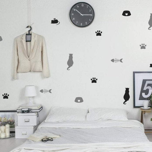 Cat Pattern Wall Stickers