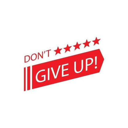 Motivational Wall Art Sticker Quote, Don't Give Up Wall Decal For School/College/Office/Home Decor Christmas Gift