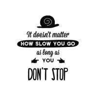 Motivational Wall Sticker Decal Quote, Don't Stop. Art Gift For Home Decor Christmas Gift