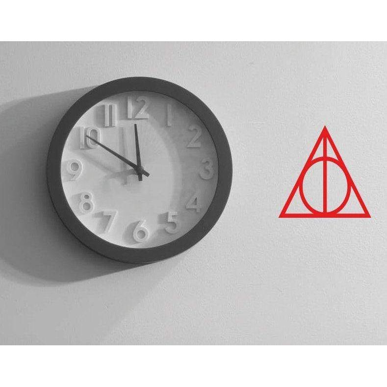2x Harry Potter Wall Decal Sticker Deathly Hallows Symbol Sign. For Walls, Windows, Car, Childrens Room Christmas Gift