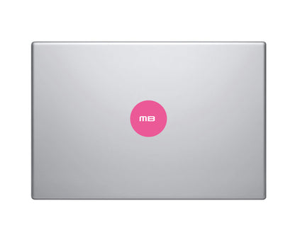 2x Macbook Decals Custom Personalised Initials | Removable Vinyl Laptop/iPad Sticker Christmas Gift