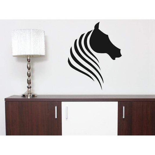 Animal Wall Decal/Vinyl Wall Sticker Horse Head Abstract - Home, Bedroom Modern Wall Art Decor Christmas Gift