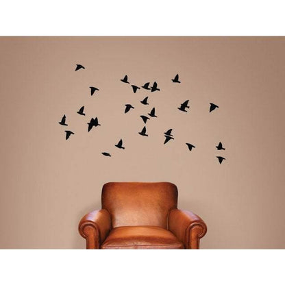 Flock Of Flying Birds Wall Decals/Wall Art Stickers - Vinyl , Bedroom, Home Decor, Childrens, Murals, Wallpaper Christmas Gift