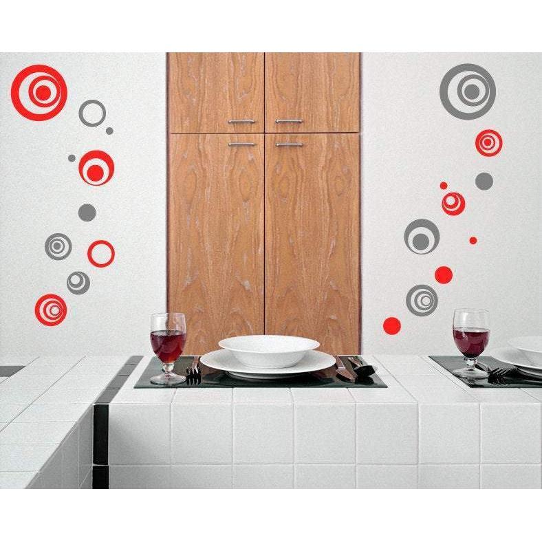 Circle/Polka dot Wall Decals/Wall Art Stickers - Vinyl Abstract Circle Pack, Bedroom, Office,  Home Wall Decor, Pack Of 10 Christmas Gift