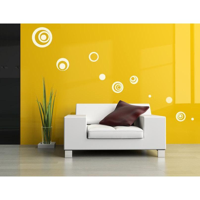 Circle/Polka dot Wall Decals/Wall Art Stickers - Vinyl Abstract Circle Pack, Bedroom, Office,  Home Wall Decor, Pack Of 10 Christmas Gift